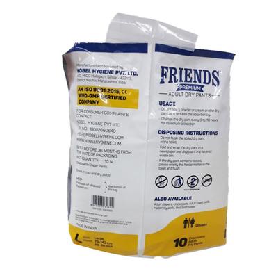 Friends Adult Dry Pants - Premium (L) 10's - Adult Diapers & Pads
