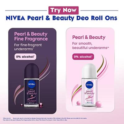 Nivea Pearl & Beauty Deodorant Roll On - Radiance 50ml - Women Deodorants/Roll-Ons