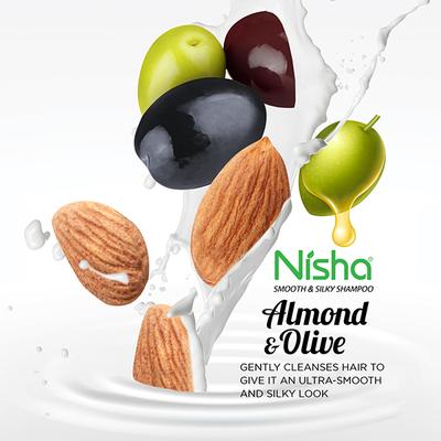 Nisha Shampoo - Almond & Olive Actives 180 ml - Shampoos