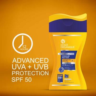 Khadi Organique Khadi Sunscreen Lotion Kokkum Butter SPF 50+ 100 ml - Body Sunscreen