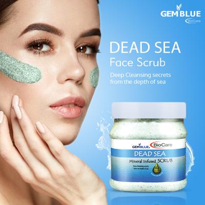 Gemblue Biocare Face Scrub - Dead Sea Mineral Infused 500 ml - Face Scrubs