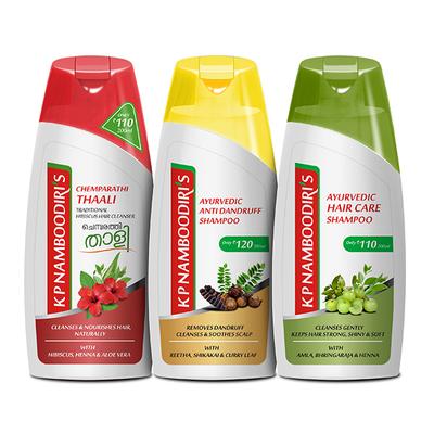 KP Namboodiris Chemparathi + Ayurvedic Anti-Dandruff + Ayurvedic Hair Care Shampoo - Hair Pack 600 ml - Personal Care (Ayush)