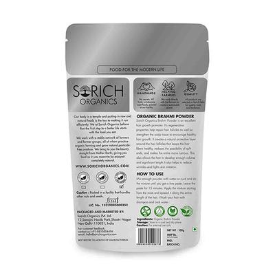 Sorich Organics Organic Brahmi Powder 100 gm - Herbal Dietary Supplement