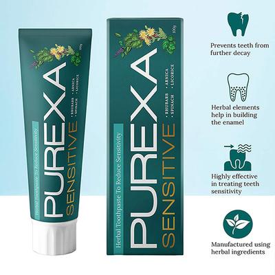 Purexa Herbal Sensitive Toothpaste (Pack of 2 x 100 gm) - Toothpaste