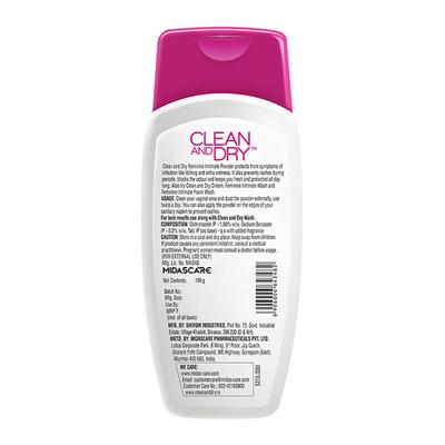 Clean and Dry Feminine Intimate Powder 100 gm - Intimate Care