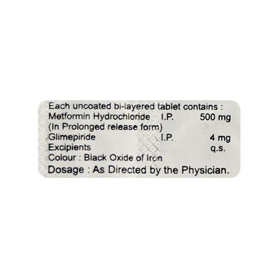 APRIGLIM M 4mg/500mg Tablet 10's - Diabetes-Ant