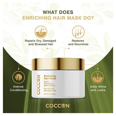 Coccoon Enriching Hair Mask 350 gm - Hair Masks & Packs