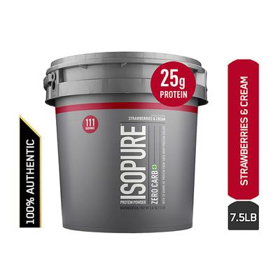 Isopure Zero Carb Protein Powder - Strawberries & Cream Flavour 7.5 lb - Workout Essentials