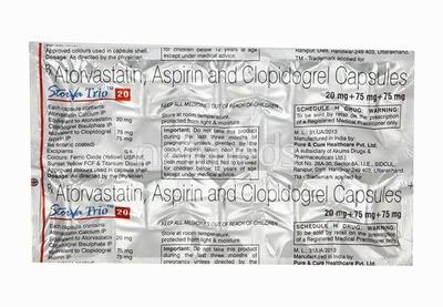 Storva Trio 20mg Capsule 10'S - High Cholesterol-Dys