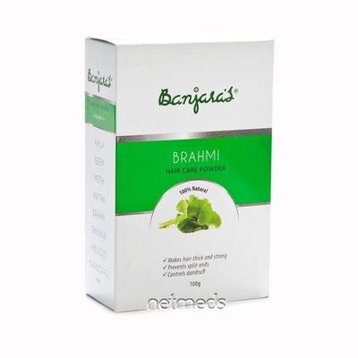 Banjaras Hair Care Powder - Brahmi 100 gm - Dry Shampoos & Conditioners