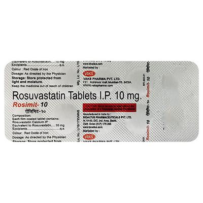 ROSIMIT 10mg Tablet 10's - High Cholesterol-Dys