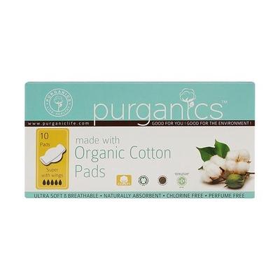Purganics Sanitary Pad - Super 10's - Sanitary Napkins