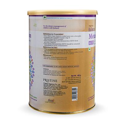 Pristine Balance Metanutrition KETO - Citrus Flavour 400 gm (Tin) - Protein Drink