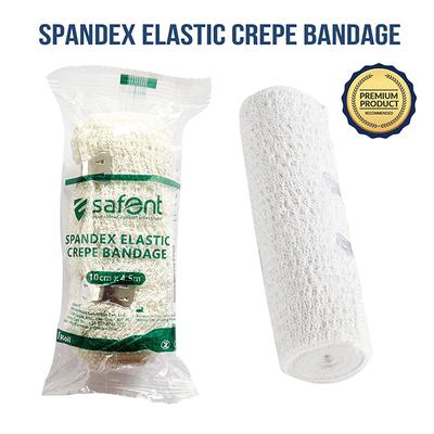 Safent Spandex Elastic Crepe Bandage (10 cm X 4.5 m) - Bandages