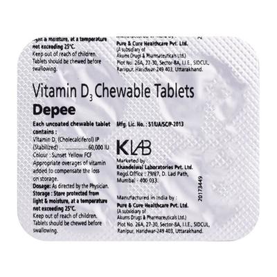DEPEE CHEWABLE Tablet 4's - Supplements-Vit