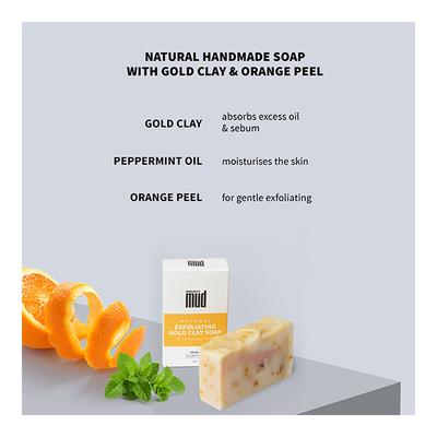 MensXP Mud Natural Bathing Soap Combo (Pack of 4 x 100gm) - Soaps