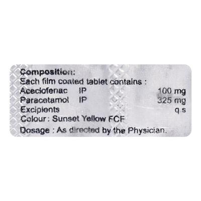 ACENTIO P 325mg Tablet 10's - Fever-Ana