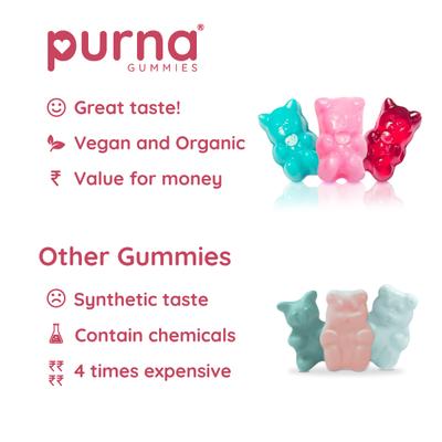 Purna Gummies Prenatal Cranberry Flavor Gummies for Pregnancy with Vitamin K2 30's - Women Health