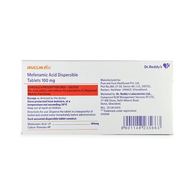Ibuclin P 100mg Tablet 10'S - Pain relief-Nsa