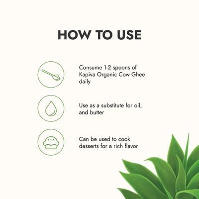 Kapiva Organic Cow Ghee 500 ml - Health Products