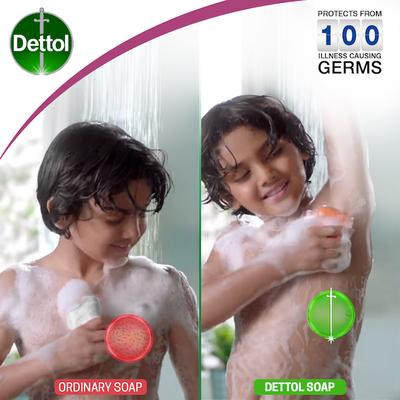 Dettol Skincare Bathing Soap - Pure Glycerine 125 gm (Buy 4 Get 1 Free) - Soaps
