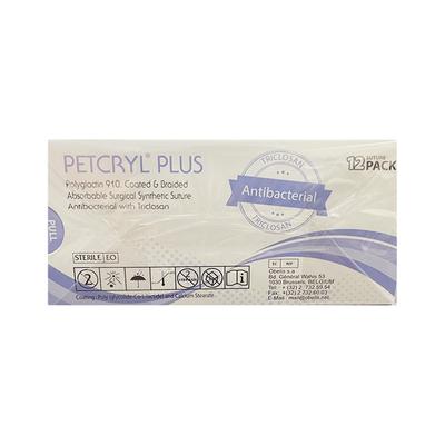 Dolphin Petcryl Plus Polyglactin 910 Coated & Braided Suture (AB 2347) (90 cm) - Violet - Sutures