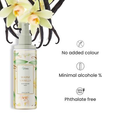 CGG Cosmetics Warm Vanilla Sugar Scrub 200 gm + CGG Warm Vanilla Hair & Body Mist 100ml (Combo Pack) 300 gm - Lotions & Creams