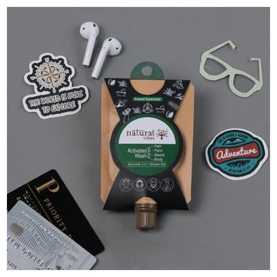 Natural Vibes Ayurvedic 4-in-1 Shower Gel Travel Essential Kit 30 ml - Shower Gels & Body Wash