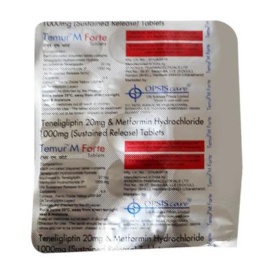 TEMUR M FORTE Tablet 15's - Diabetes-Ant