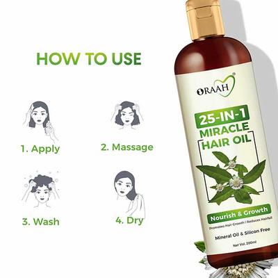 Oraah 25 in 1 Miracle Hair Oil 200 ml - Personal Care (Ayush)