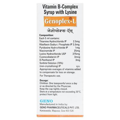 Genoplex L Syrup 60ml - Supplements-Vbc