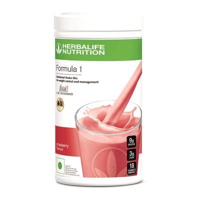Herbalife Formula 1- Nutritional Shake Powder Strawberry 500Gm - Protein Drink