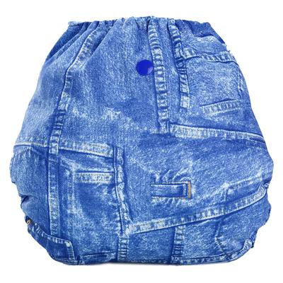 Bumberry Reusable Diaper Cover with 1 Natural Bamboo Cotton Insert - Jeans - Diapers & Wipes