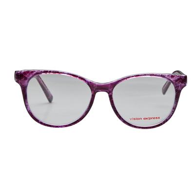 Vision Express 31815 Purple Oval Eyeglasses (Including UV Blue Lens) 1's - Wearables Eye Glasses