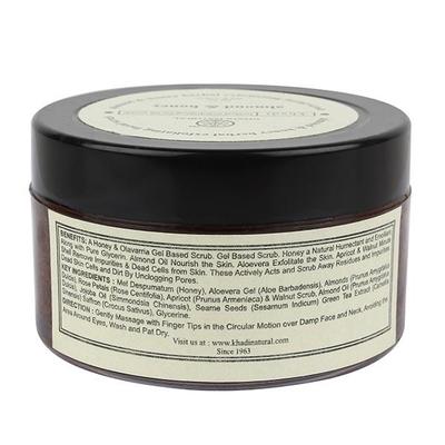 Khadi Natural Herbal Almond & Honey Gel Scrub 100 gm - Scrubs & Exfoliants