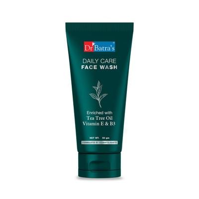 Dr. Batra's Daily Care Face Wash - Tea Tree Oil 50 gm - Face Wash & Cleansers
