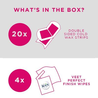 Veet Full Body Waxing Kit - Normal Skin Strips 20's - Shaving & Hair Removal