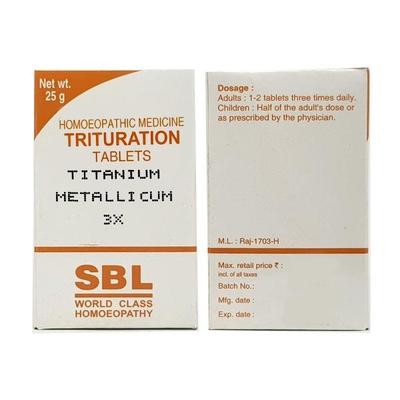 SBL Titanium Metalicum 3X Tablet 25 gm - Bio-Chemic