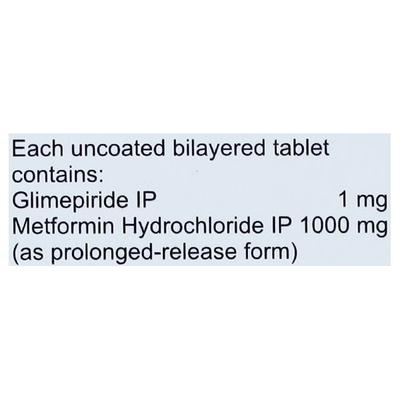 Cilvoryl M Forte 1Mg Tablet 10's - Diabetes-Ant