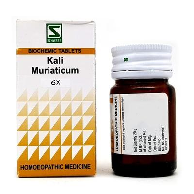 Dr. Willmar Schwabe Kalium Muriaticum 6X Tablet 20 gm - Bio-Chemic