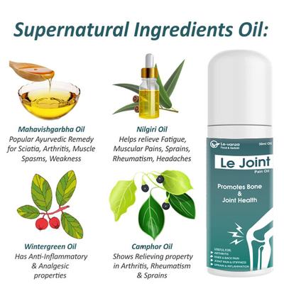 Le-Vanza Le Joint Pain Kit (Capsule 60's + Oil 50 ml) - Pain Relief (Ayush)