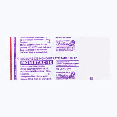 MONISTAC 10 Tablet 10's - Angina