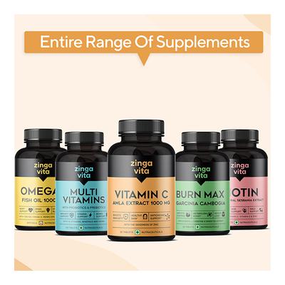 Zingavita Vitamin-C Amla Extract 1000 mg Tablet 60's - Vitamin C