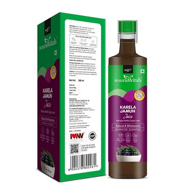 NourishVitals Karela Jamun Juice 500 ml - Ayurvedic Juices