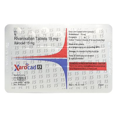 XAROCAD 15 Tablet 14's - Blood Clot-Ant