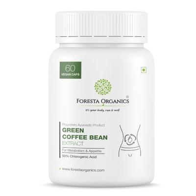 Foresta Organics Green Coffee Bean Extract Vegan Capsule 60's - Speciality Medicines