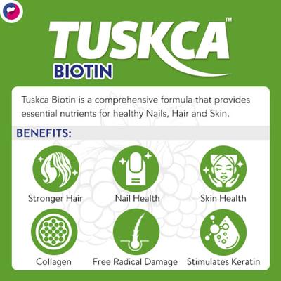 LifeZen Tuskca Biotin Effervescent Tablet - Berry 20's - Hair & Skin