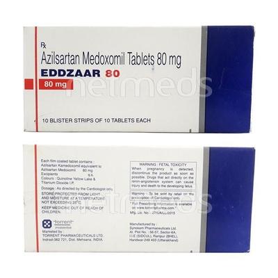 Eddzaar 80mg Tablet 10'S - Hypertension-Ang