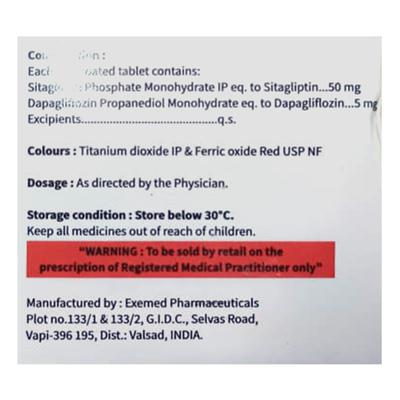 DAPAHENZ S 5/50 Tablet 10's - Diabetes-Ant