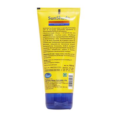 Sunshade Spf 30 Pa+++ Sun Screen Lotion 100ml - Sunscreen Preparations-Emo